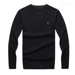 Men's Fashion Style Store black / 4XL Men Pullover 2022 Autumn Winter Soft Warm Jersey