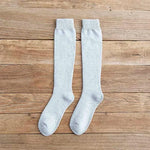 Men's Fashion Style Store s5 / SIZE 40-48 Winter Men's New High-Grade Thick Warm Solid Color Wool Material Fashion Casual Calf Long Socks 3 Pair
