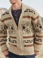 Men's Fashion Style Store khaki / S Men's Lapel Cardigan