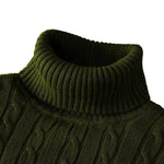 Men's Fashion Style Store Green / Asian XL (55-70KG) Autum Winter Warm Turtleneck Sweater