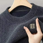 Men's Fashion Style Store Gray / L 50-60KG Winter Men's Warm Fleece Sweater