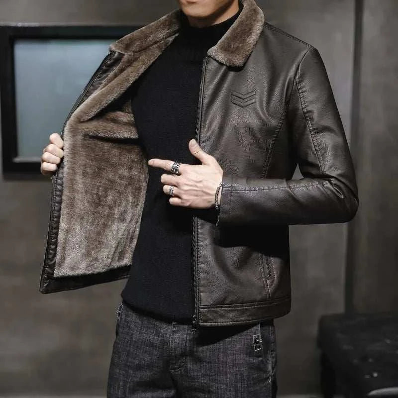 MEN LEATHER JACKET -  Men's Fashion Style Store