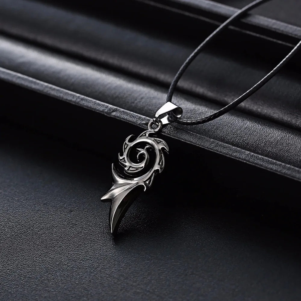 DRAGON FLAME PENDANT NECKLACE -  Men's Fashion Style Store