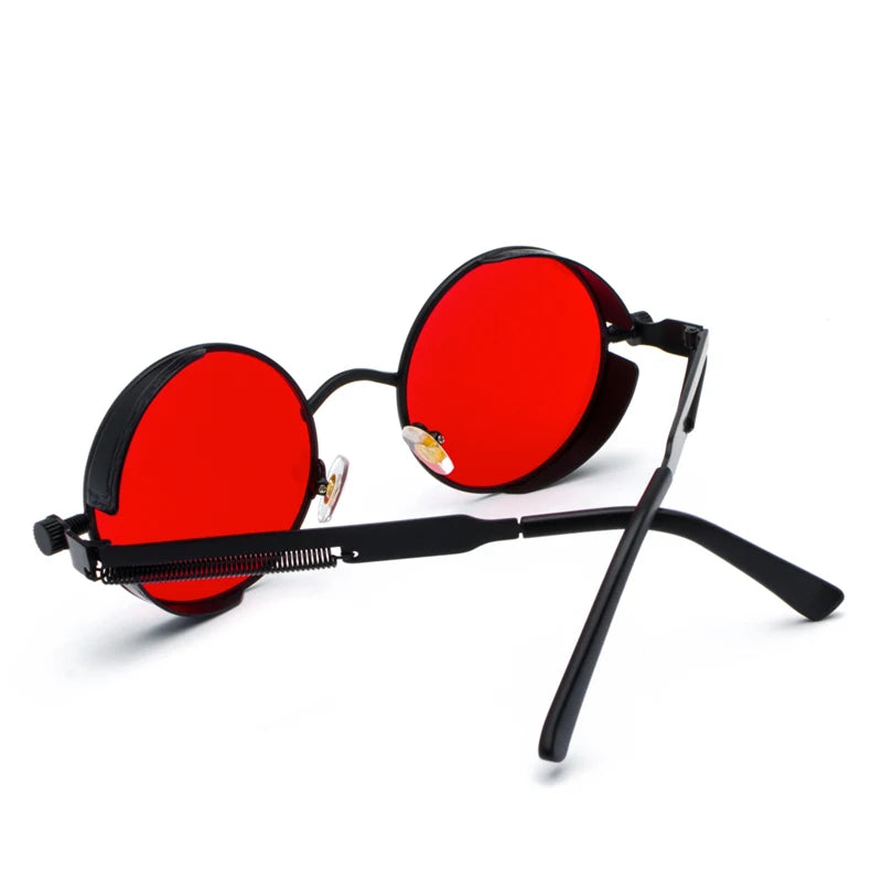 RED LENS SUNGLASSES WITH BLACK FRAMES -  Men's Fashion Style Store