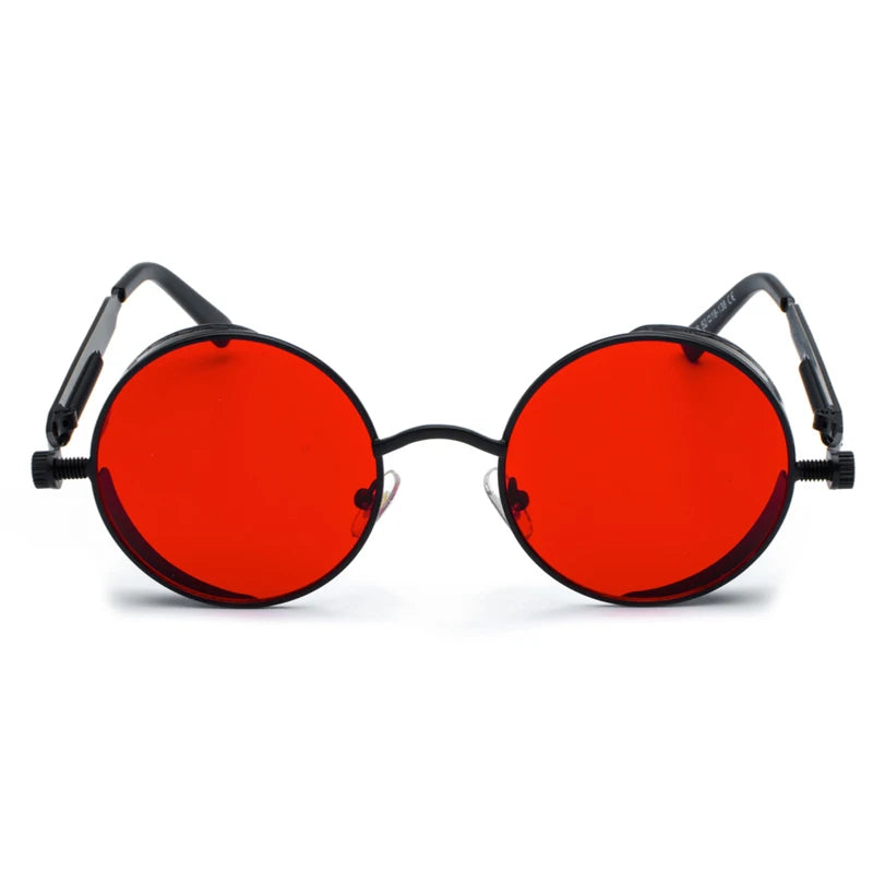 RED LENS SUNGLASSES WITH BLACK FRAMES -  Men's Fashion Style Store