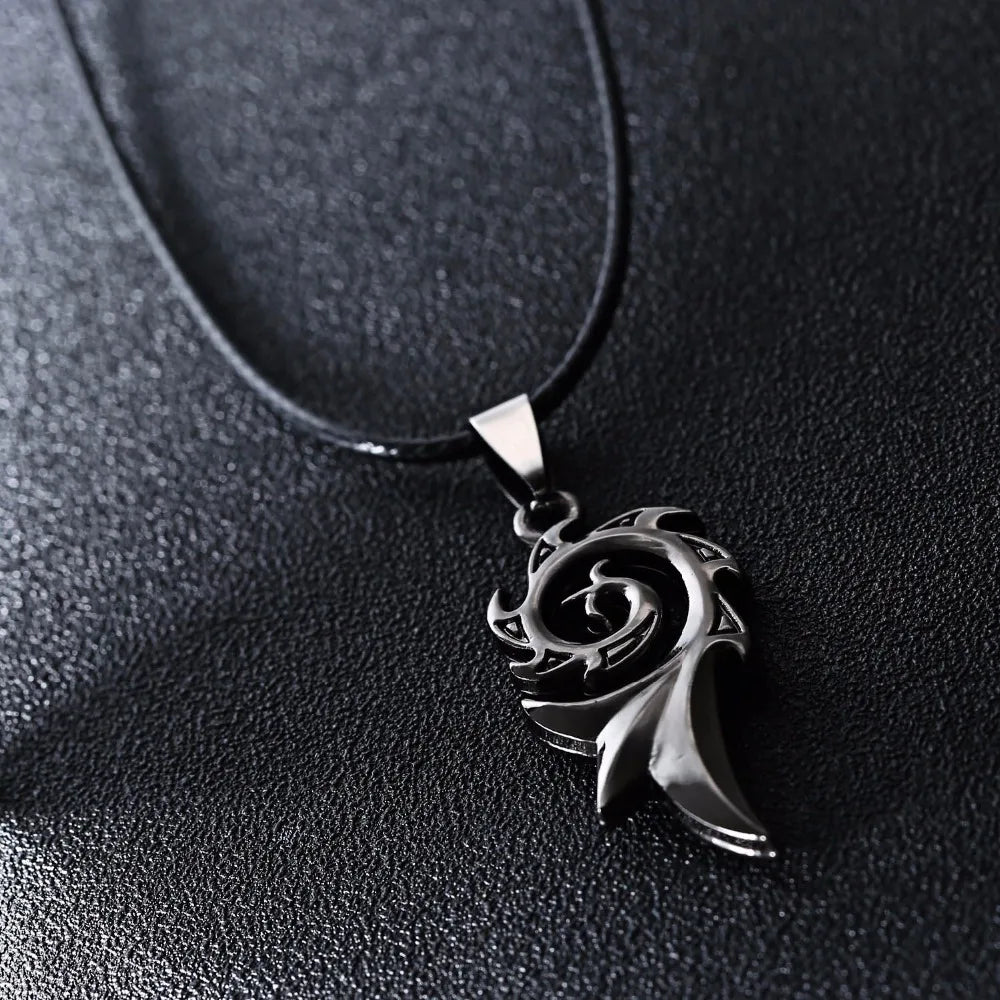 DRAGON FLAME PENDANT NECKLACE -  Men's Fashion Style Store