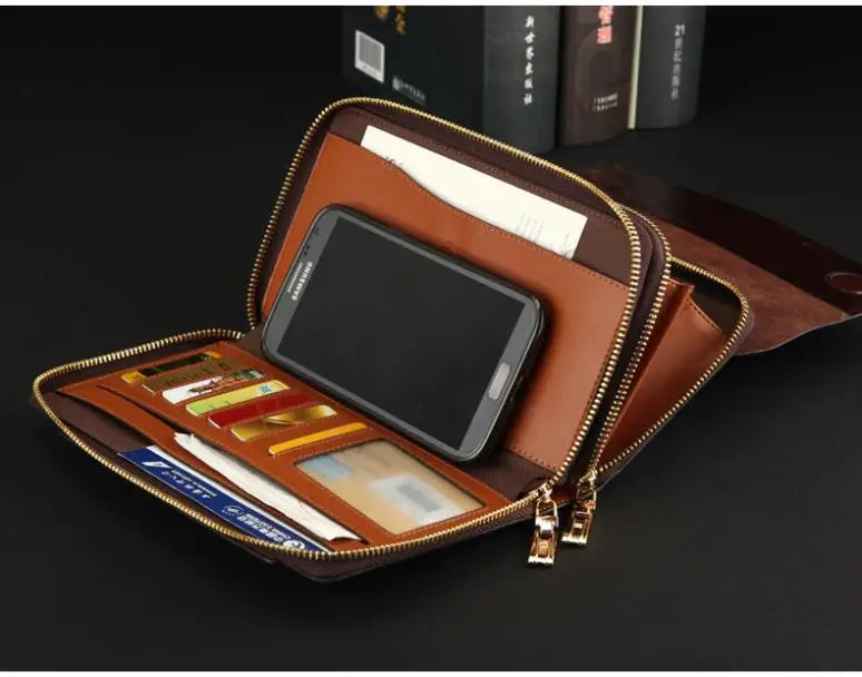 LUXURY GENUINE LEATHER MEN CLUTCH -  Men's Fashion Style Store