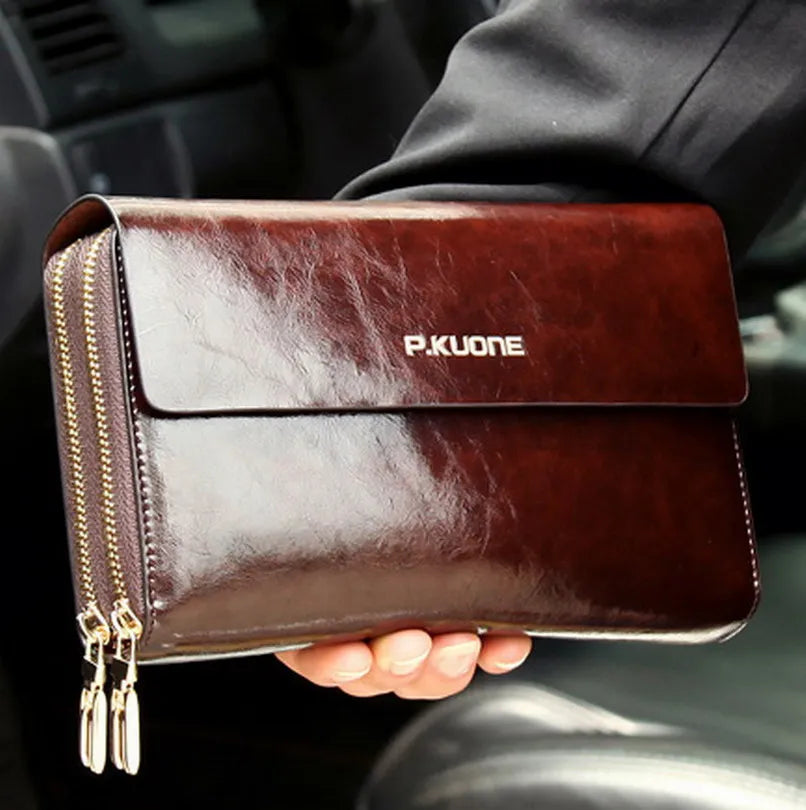 LUXURY GENUINE LEATHER MEN CLUTCH -  Men's Fashion Style Store