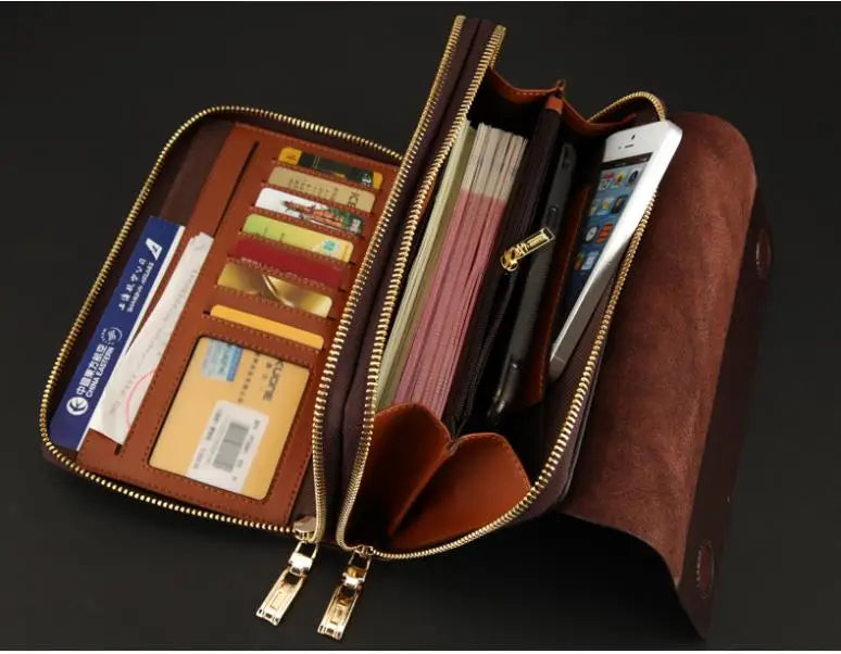 LUXURY GENUINE LEATHER MEN CLUTCH -  Men's Fashion Style Store