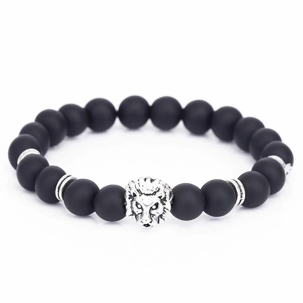 LION HEAD STONE BRACELET -  Men's Fashion Style Store