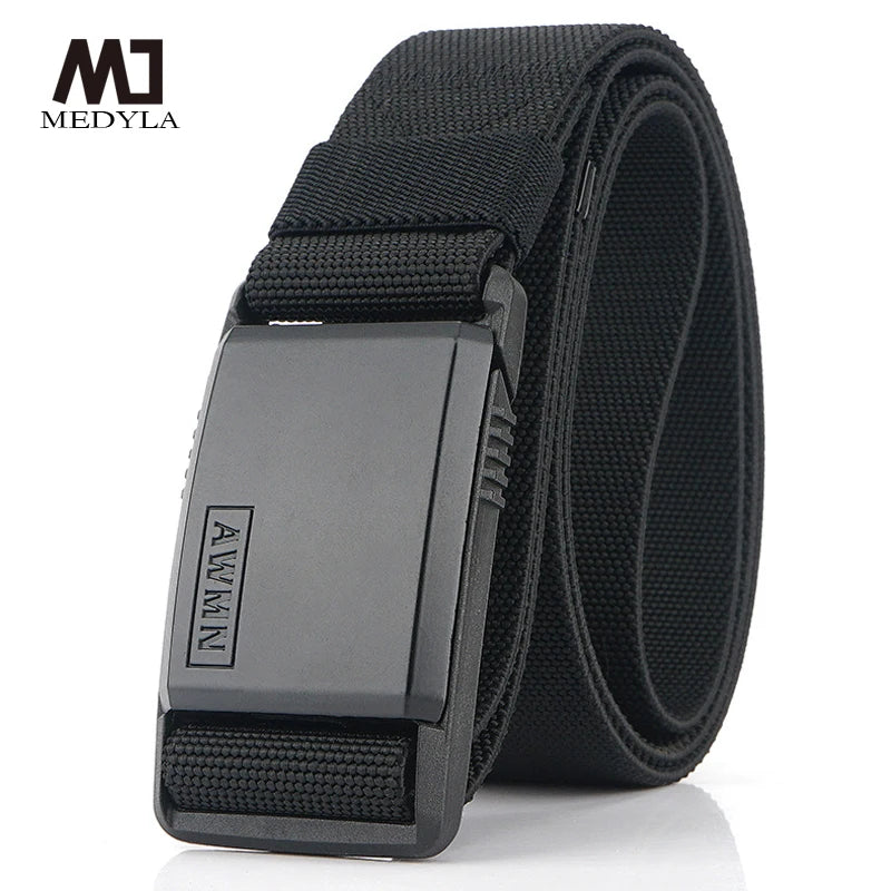 NYLON BELT METAL MAGNETIC BUCKLE -  Men's Fashion Style Store