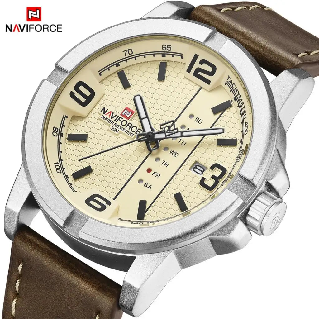 PU LEATHER QUARTZ WATCH -  Men's Fashion Style Store