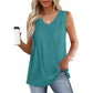  Men's Fashion Style Store Malachite Blue / S Summer Pleated Tank Tops