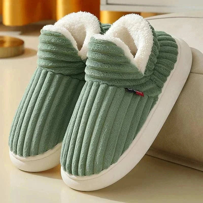 mens fur lined slippers