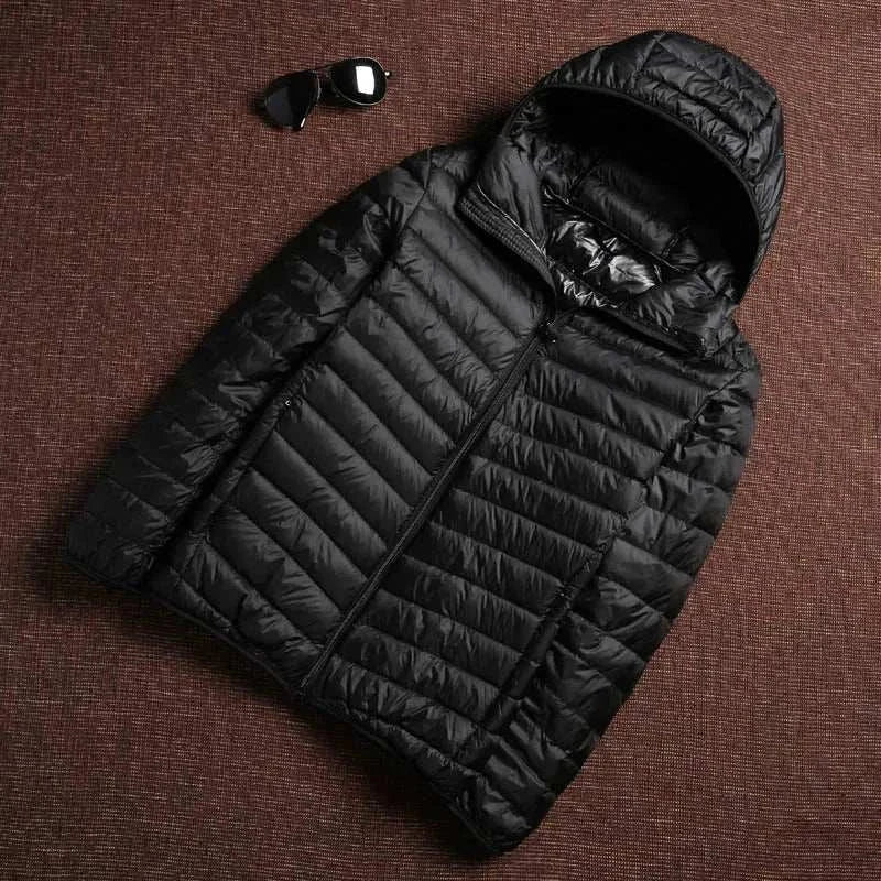 puffer jacket with hood