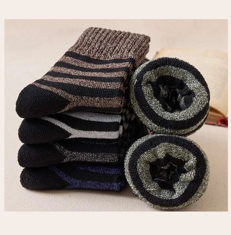 Men Thick Thermal Wool Socks Man Winter Warm Merino Wool Rabbit Solid High Quality Socks Male Cotton Casual Super Thicker Sock