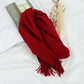 Men's Fashion Style Store WJ2018C10darkred / 165-30CM pure wool High Quality  Wool Scarf Autumn Winter Men