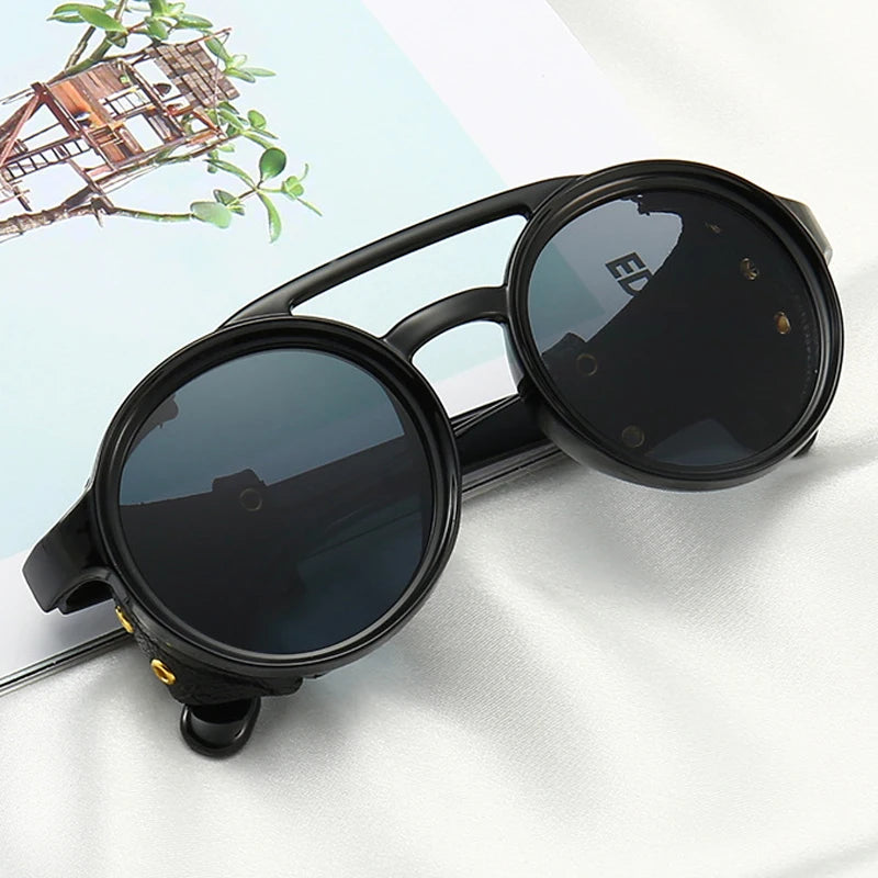 RECTANGULAR STEAMPUNK SUNGLASSES -  Men's Fashion Style Store