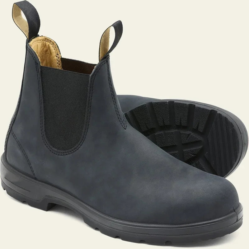 RETRO SLIP ON LEATHER BOOTS -  Men's Fashion Style Store