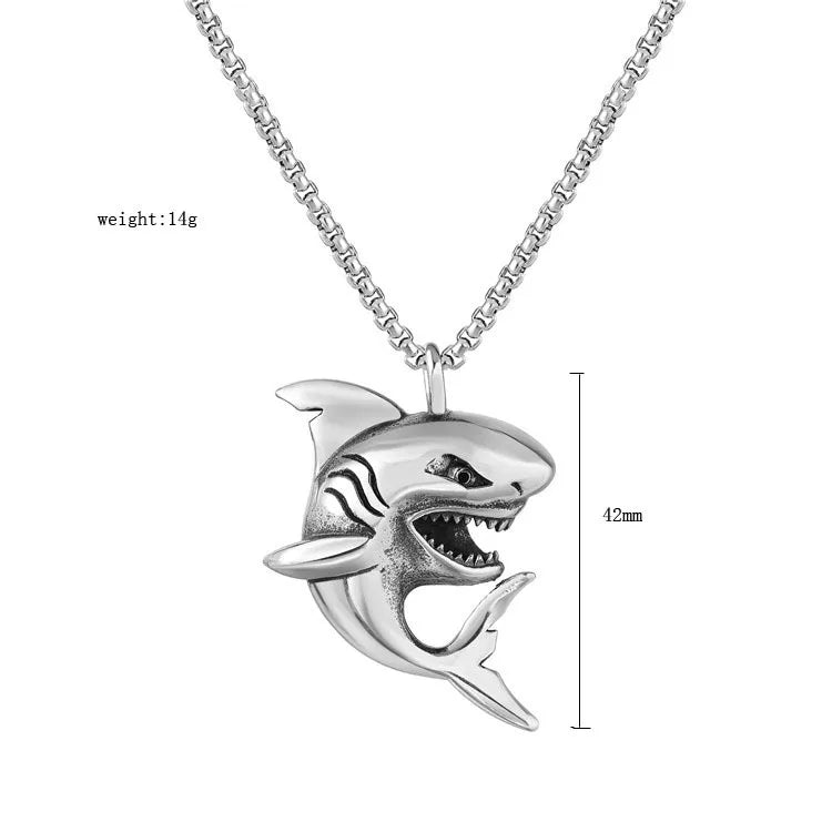 SHARK NECKLACE -  Men's Fashion Style Store