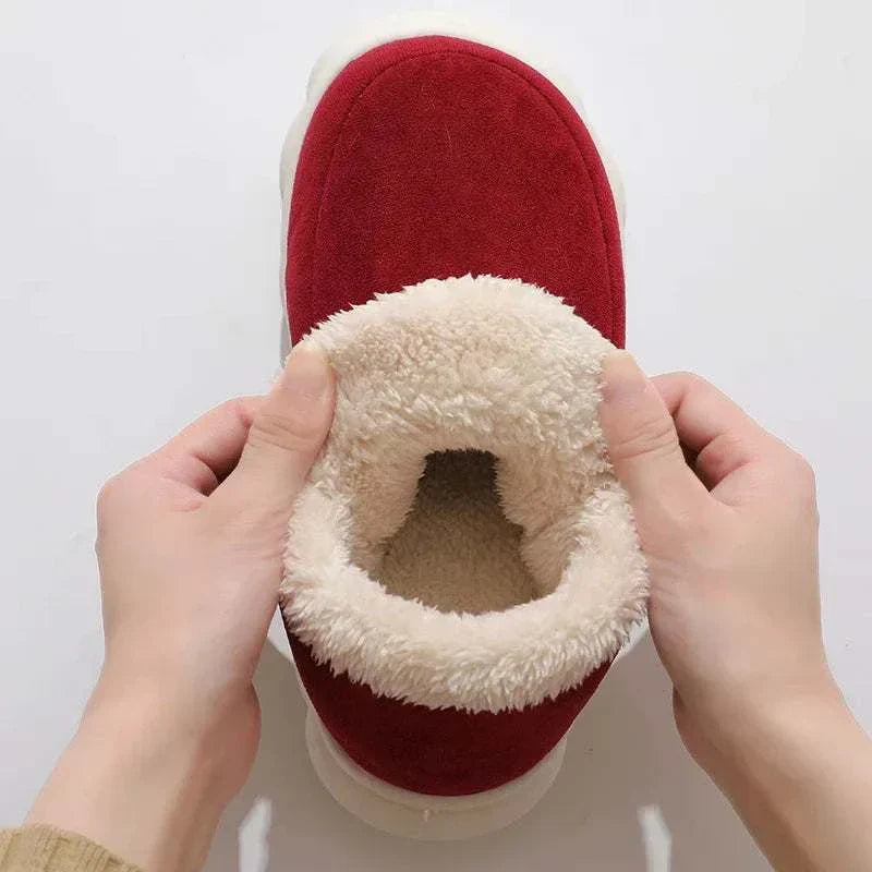 mens fur lined slippers