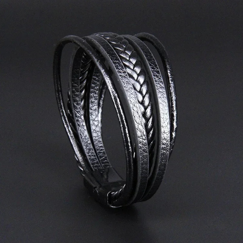 GENUINE LEATHER BRACELET -  Men's Fashion Style Store