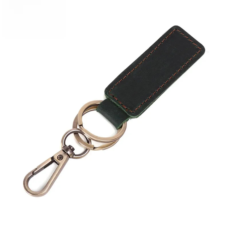 BROWN LEATHER KEYCHAIN