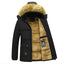 men's down coat with fur hood