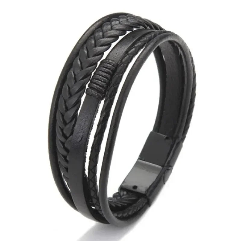 GENUINE LEATHER BRACELET -  Men's Fashion Style Store