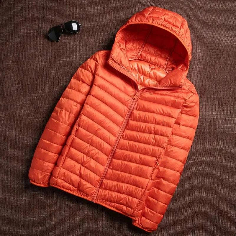 puffer jacket with hood