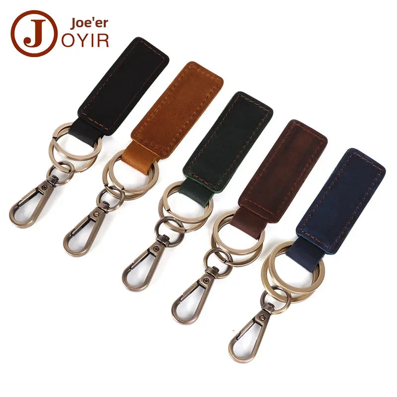 BROWN LEATHER KEYCHAIN