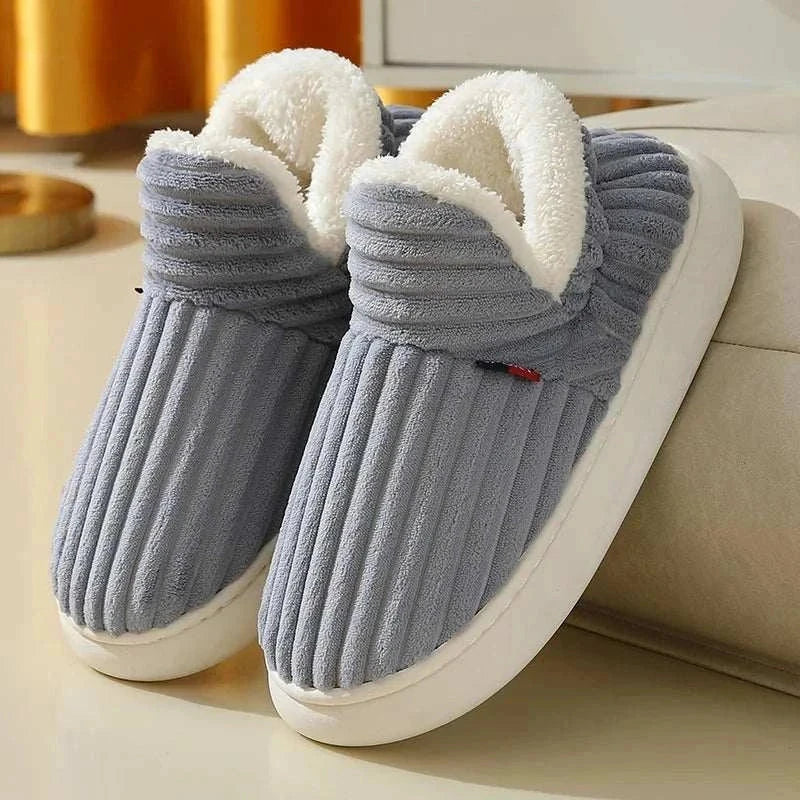 mens fur lined slippers