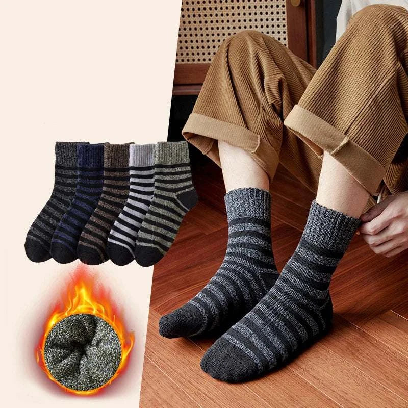 Men Thick Thermal Wool Socks Man Winter Warm Merino Wool Rabbit Solid High Quality Socks Male Cotton Casual Super Thicker Sock