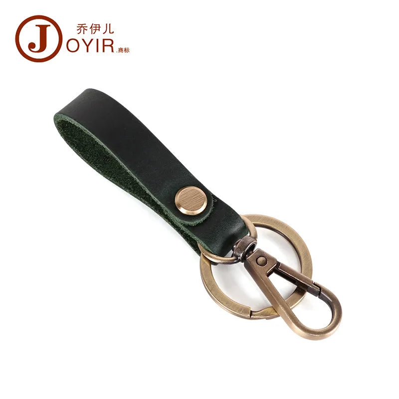 BROWN LEATHER KEYCHAIN