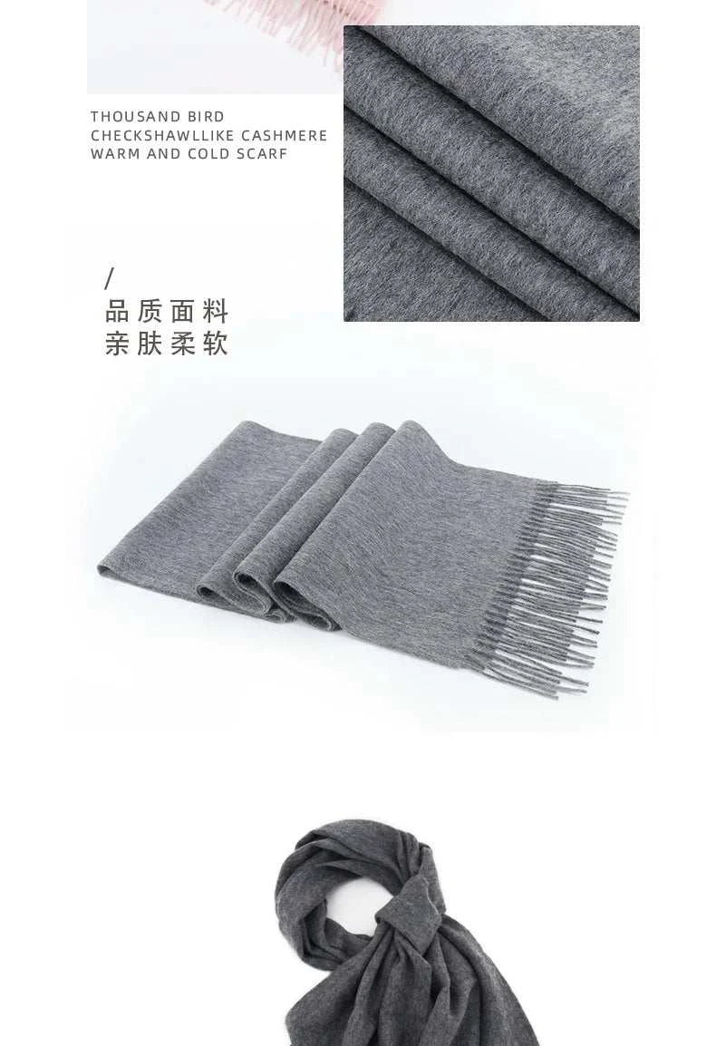 High Quality  Wool Scarf Autumn Winter Men