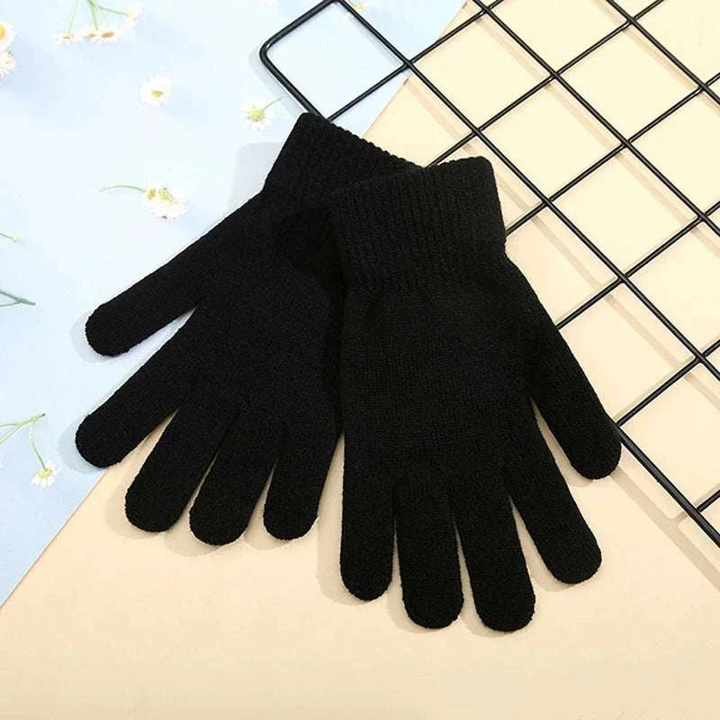 mens wool knit gloves