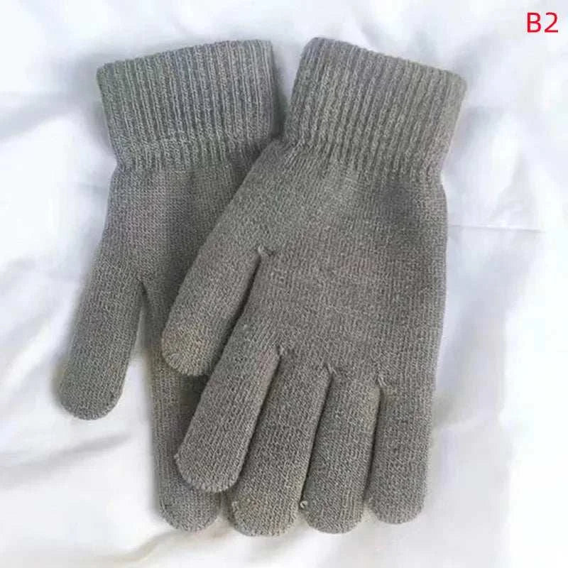 mens wool knit gloves