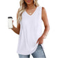  Men's Fashion Style Store WHITE / M Summer Pleated Tank Tops