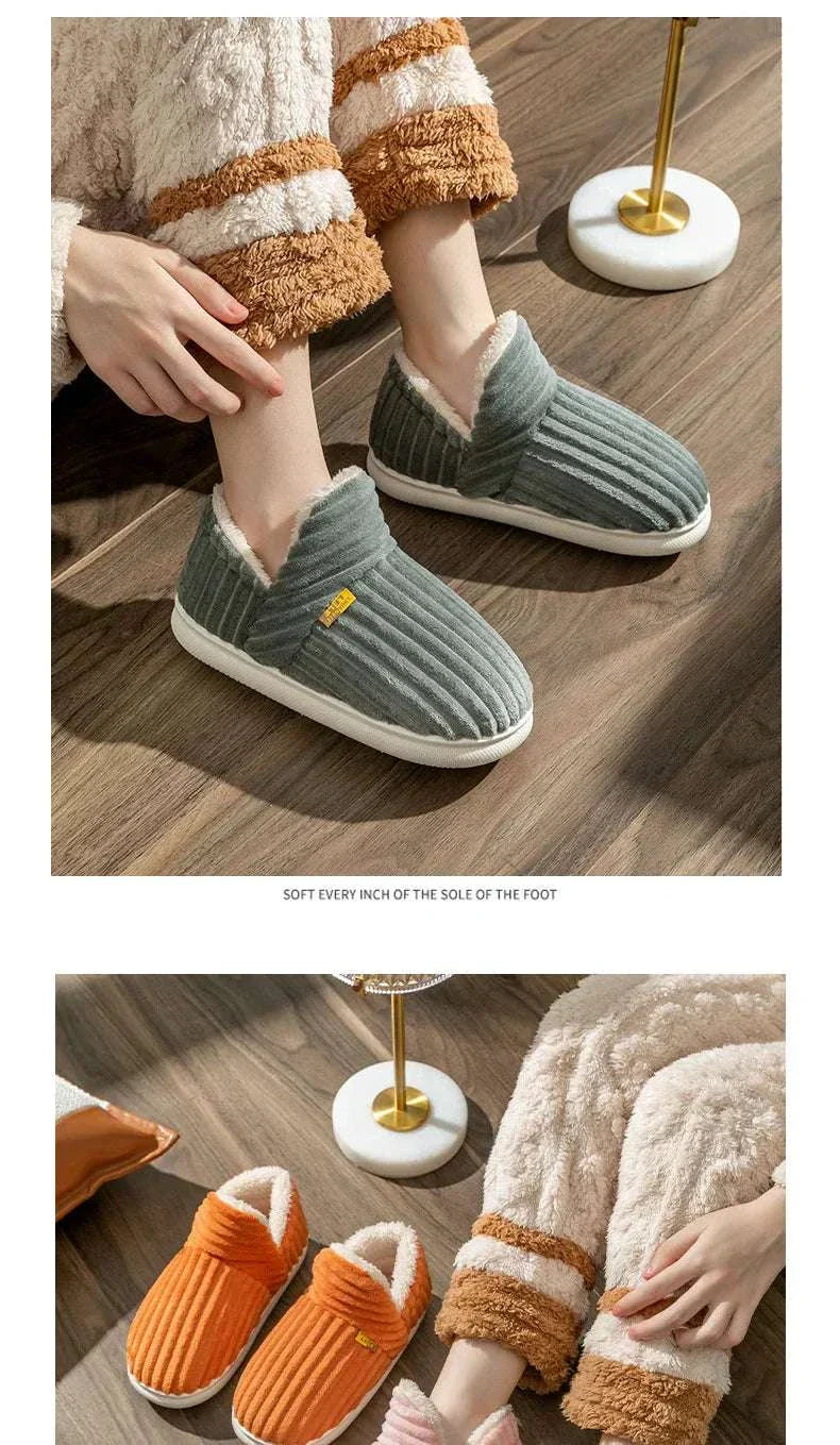 mens fur lined slippers