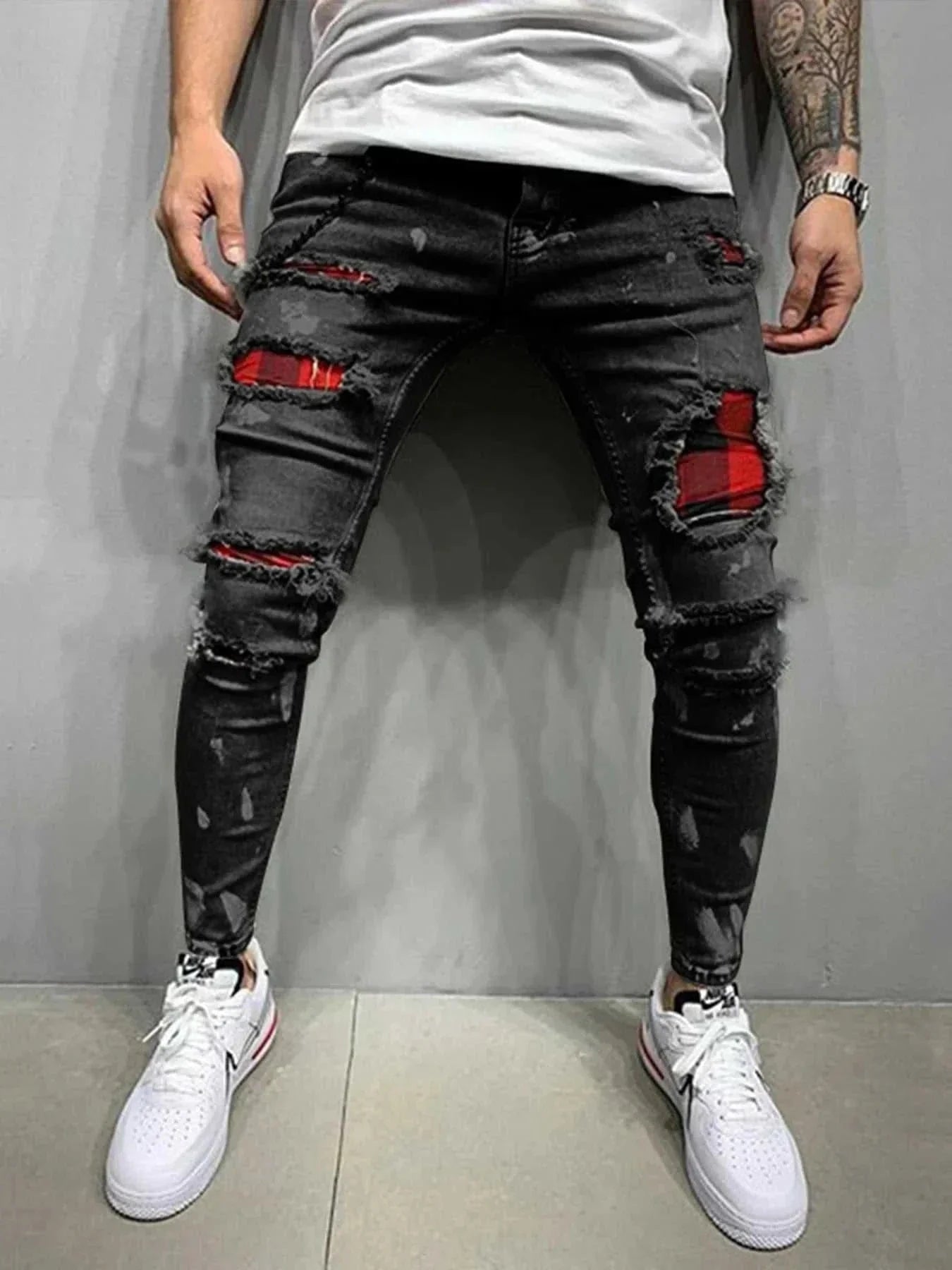  Men's Fashion Style Store j007-black / S / CHINA Men Jeans