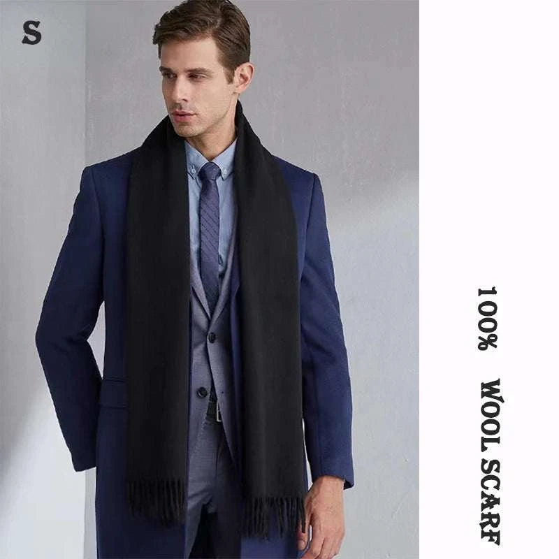 High Quality  Wool Scarf Autumn Winter Men