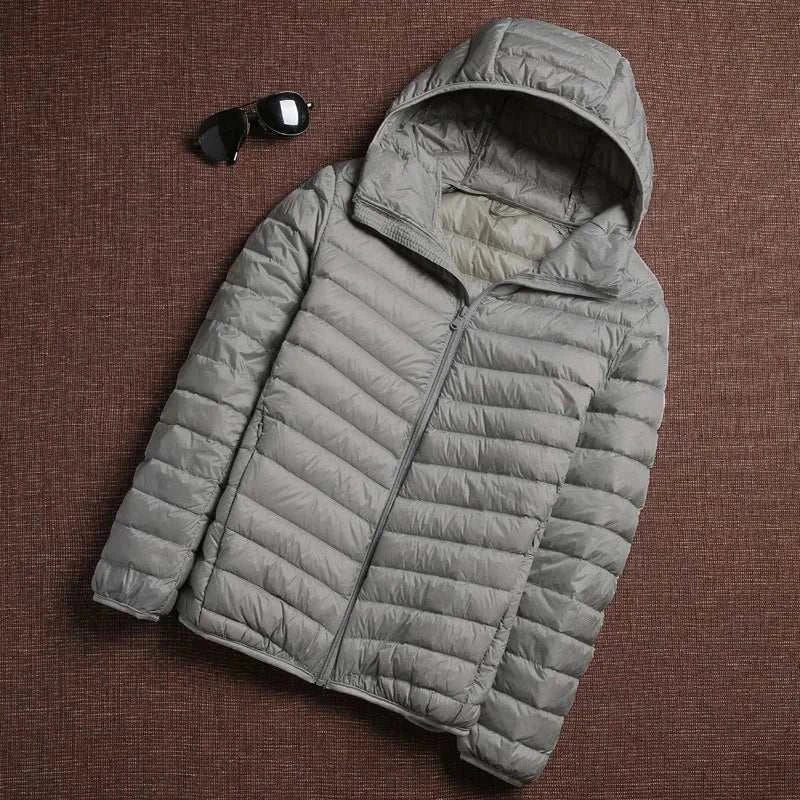 puffer jacket with hood