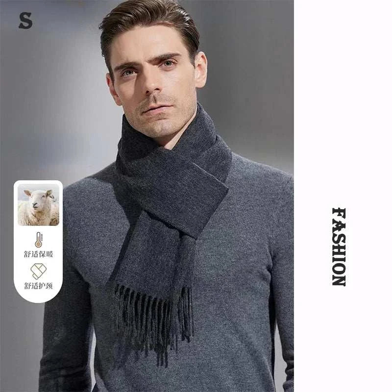 High Quality  Wool Scarf Autumn Winter Men