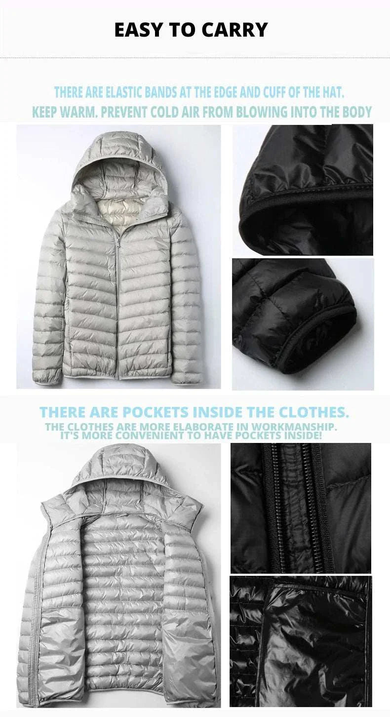 puffer jacket with hood