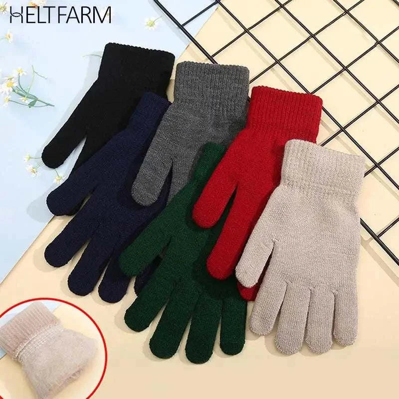 mens wool knit gloves