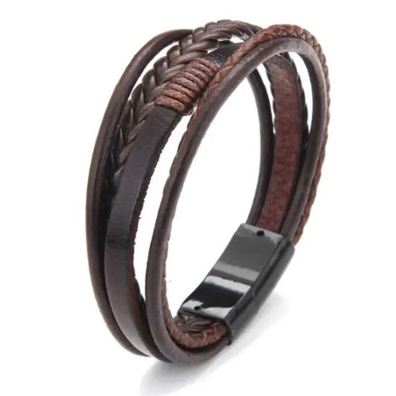 GENUINE LEATHER BRACELET -  Men's Fashion Style Store