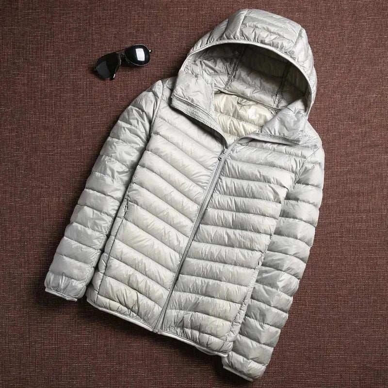 puffer jacket with hood