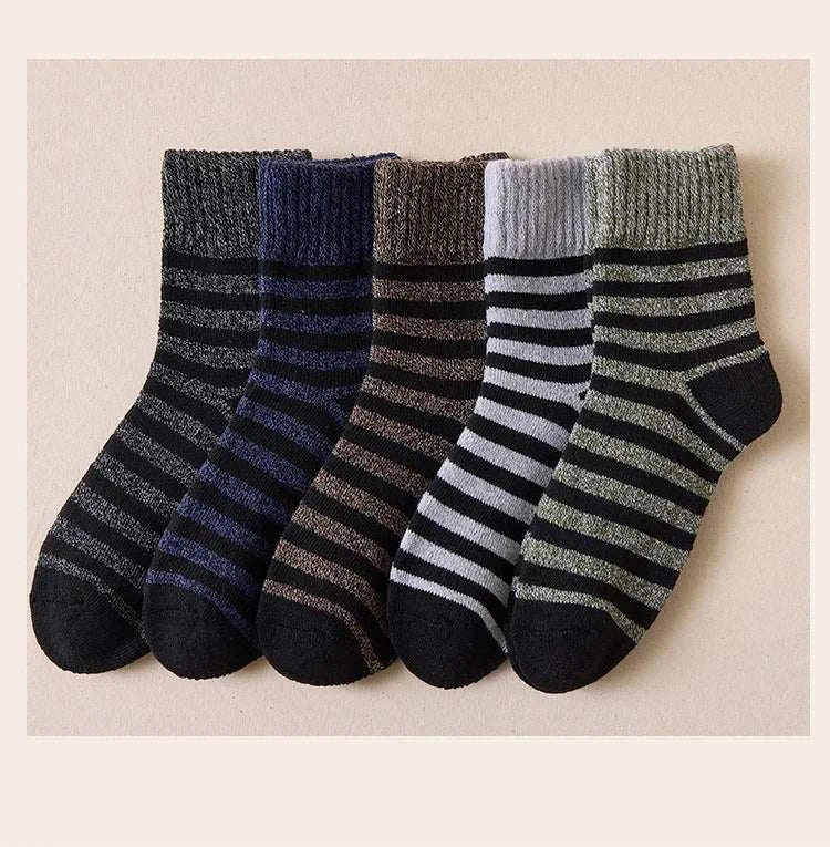 Men Thick Thermal Wool Socks Man Winter Warm Merino Wool Rabbit Solid High Quality Socks Male Cotton Casual Super Thicker Sock