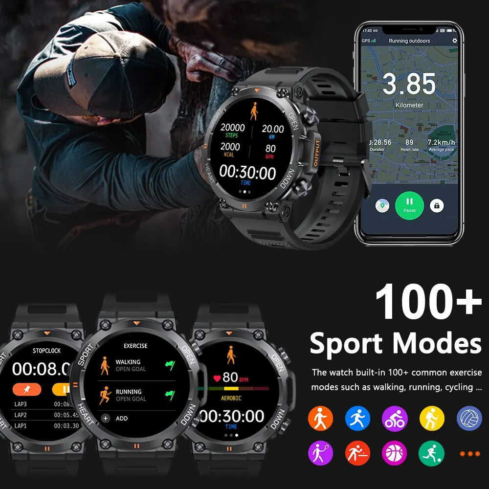 FITNESS TRACKING SMARTWATCH -  Men's Fashion Style Store