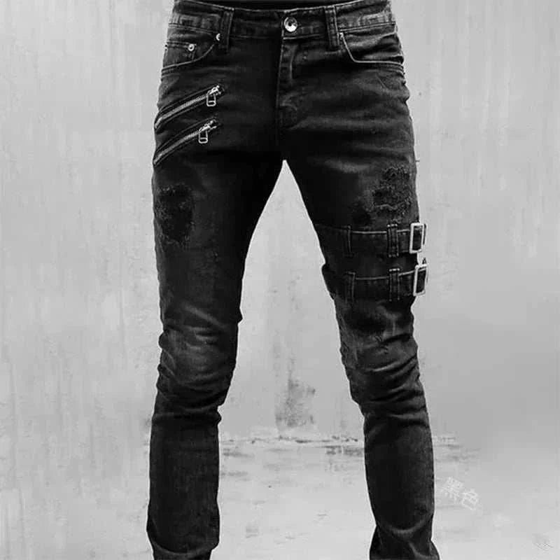  Men's Fashion Style Store 0019-black / M / CHINA Men Jeans